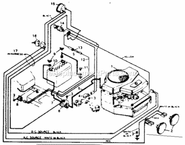 Page D Diagram and Parts List for 502257040  Craftsman Lawn Tractor