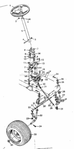 Page C Diagram and Parts List for 502257041  Craftsman Lawn Tractor