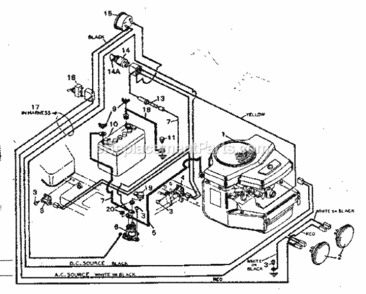 Page A Diagram and Parts List for 502257043  Craftsman Lawn Tractor