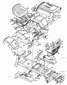 Page B Diagram and Parts List for 502257043  Craftsman Lawn Tractor