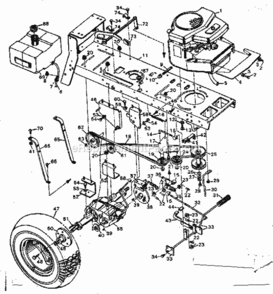 Page D Diagram and Parts List for 502257043  Craftsman Lawn Tractor