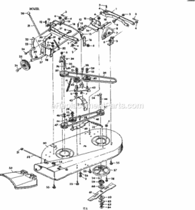 Page E Diagram and Parts List for 50225800  Craftsman Lawn Tractor