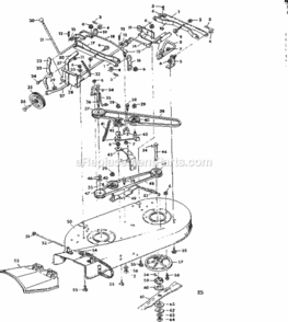 Page E Diagram and Parts List for 50225831  Craftsman Lawn Tractor