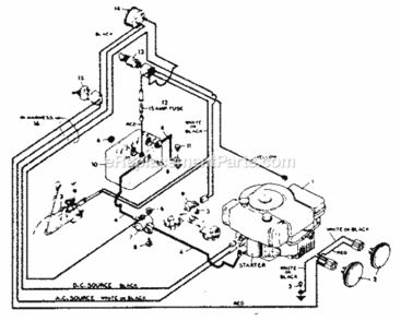 Page A Diagram and Parts List for 50225891  Craftsman Lawn Tractor