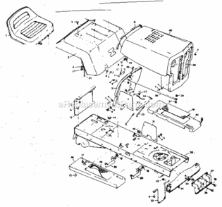 Page B Diagram and Parts List for 50225891  Craftsman Lawn Tractor
