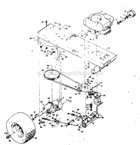 Page D Diagram and Parts List for 50225891  Craftsman Lawn Tractor