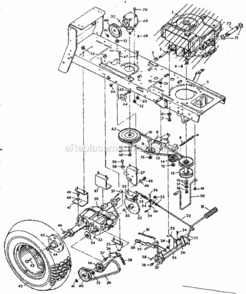 Page E Diagram and Parts List for 50225900  Craftsman Lawn Tractor