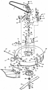 Page F Diagram and Parts List for 502259120  Craftsman Lawn Tractor