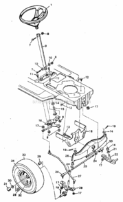 Page C Diagram and Parts List for 502259280  Craftsman Lawn Tractor