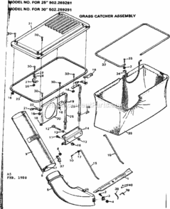 Page A Diagram and Parts List for 502269281  Craftsman Lawn Tractor Accessories