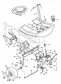 Page C Diagram and Parts List for 502270110  Craftsman Lawn Tractor