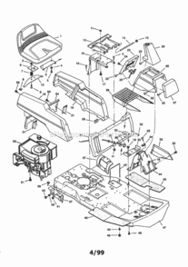 Page A Diagram and Parts List for 502270111  Craftsman Lawn Tractor