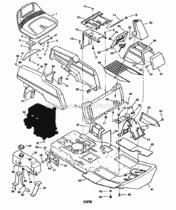 Page A Diagram and Parts List for 502270210  Craftsman Lawn Tractor