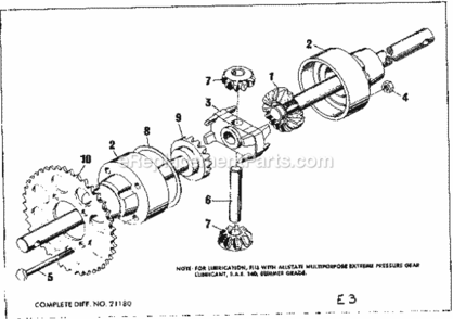 Part Location Diagram of 400001 Craftsman Housing