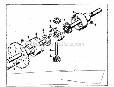 Part Location Diagram of 400000 Craftsman Axle Gear