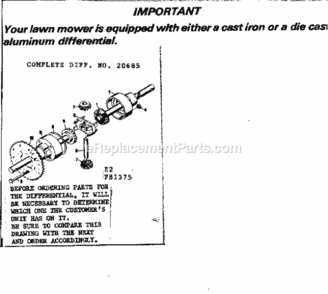 Page E Diagram and Parts List for 50281375  Craftsman Lawn Tractor