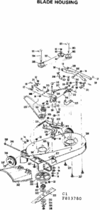 Page C Diagram and Parts List for 502813780  Craftsman Lawn Tractor