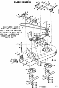 Part Location Diagram of 20929 Craftsman Blade
