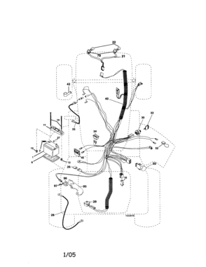 Electrical Diagram and Parts List for 917276350  Craftsman Lawn Tractor