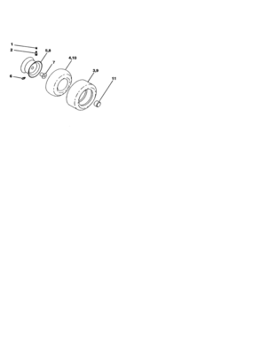 Wheels And Tires Diagram and Parts List for 917271554  Craftsman Lawn Tractor