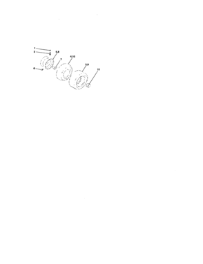 Wheels And Tires Diagram and Parts List for 917271532  Craftsman Lawn Tractor