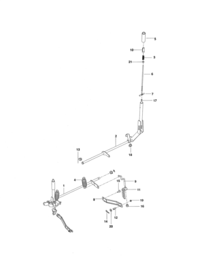 Brake/lift Diagram and Parts List for 917289821  Craftsman Engine