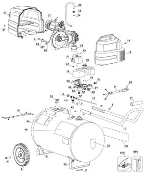 Page A Diagram and Parts List for 919-16771 0 Craftsman Compressor