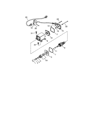 Electric Starter Diagram and Parts List for 143039005  Craftsman Engine