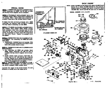 Part Location Diagram of 34109A Tecumseh Control Bracket Incl. 203, 204 & 206