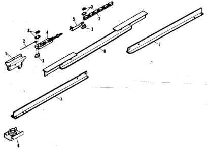 Part Location Diagram of 1C2735 Craftsman Garage door opener chain and cable assembly
