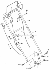 Page B Diagram and Parts List for 517372500  Craftsman Lawn Mower