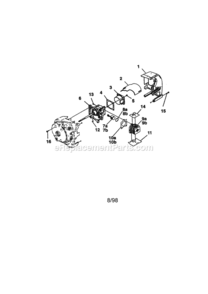 Page A Diagram and Parts List for 517797942  Craftsman Leaf Blower / Vacuum