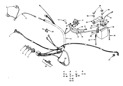 Electrical Diagram and Parts List for 917255810(1987)  Craftsman Lawn Tractor