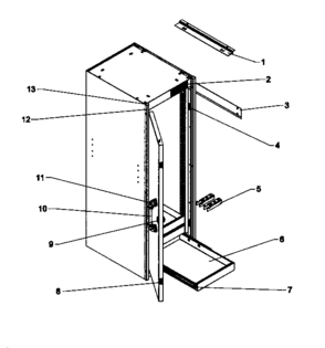 Cabinet Parts Diagram and Parts List for 706824740  Craftsman Tool Stand & Cart
