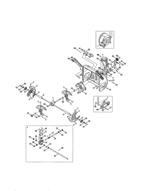 Part Location Diagram of 684-05215-0691 MTD 24" Auger Housing Assembly