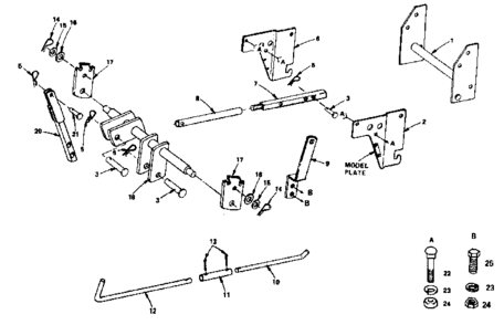 Lift Kit - Model Number 486.254051 Diagram and Parts List for 486254020  Craftsman Snow Blower