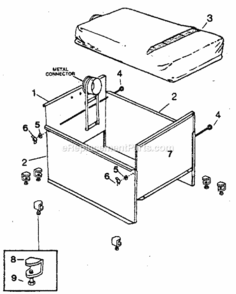 Part Location Diagram of 539092061 Craftsman Bonnet