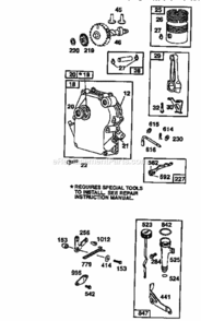 Page C Diagram and Parts List for 521244711  Craftsman Leaf Blower / Vacuum