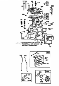 Page E Diagram and Parts List for 521244950  Craftsman Leaf Blower / Vacuum