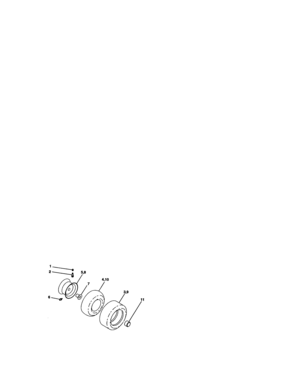 Wheels And Tires Diagram and Parts List for 917270660  Craftsman Lawn Tractor