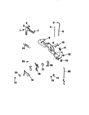Part Location Diagram of 24-089-01 Craftsman Lawn tractor engine extension spring