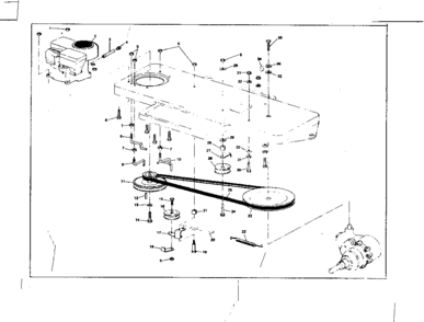 Engine Diagram and Parts List for 53696362  Craftsman Lawn Mower