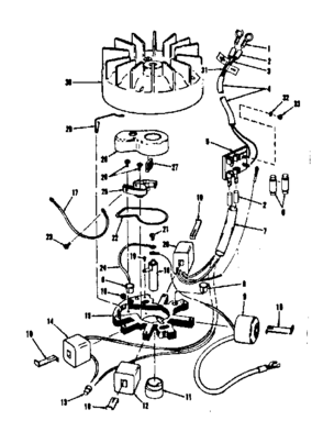 Part Location Diagram of 27445 Craftsman Coil assembly