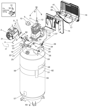 Page A Diagram and Parts List for 919-72728 0 Craftsman Compressor