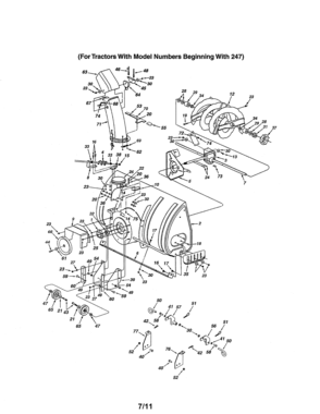 Auger & Housing Diagram and Parts List for 486248371  Craftsman Snow Blower