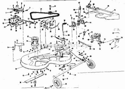 Part Location Diagram of 39411 Craftsman Clevis Cable