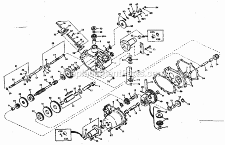 Part Location Diagram of 794120 Craftsman Transaxle