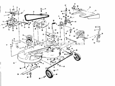Page D Diagram and Parts List for 52852800  Craftsman Lawn Tractor