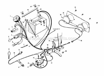 Part Location Diagram of 44879 Craftsman Ground Wire