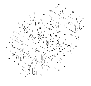 Part Location Diagram of 84002090 Briggs and Stratton Panel-control (includes item 25 and 26)